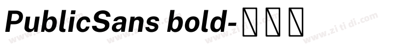PublicSans bold字体转换 PublicSans bold字体转换